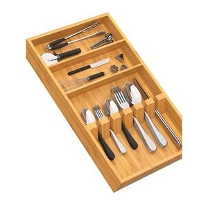 Yofidra pure  bamboo silverware drawer